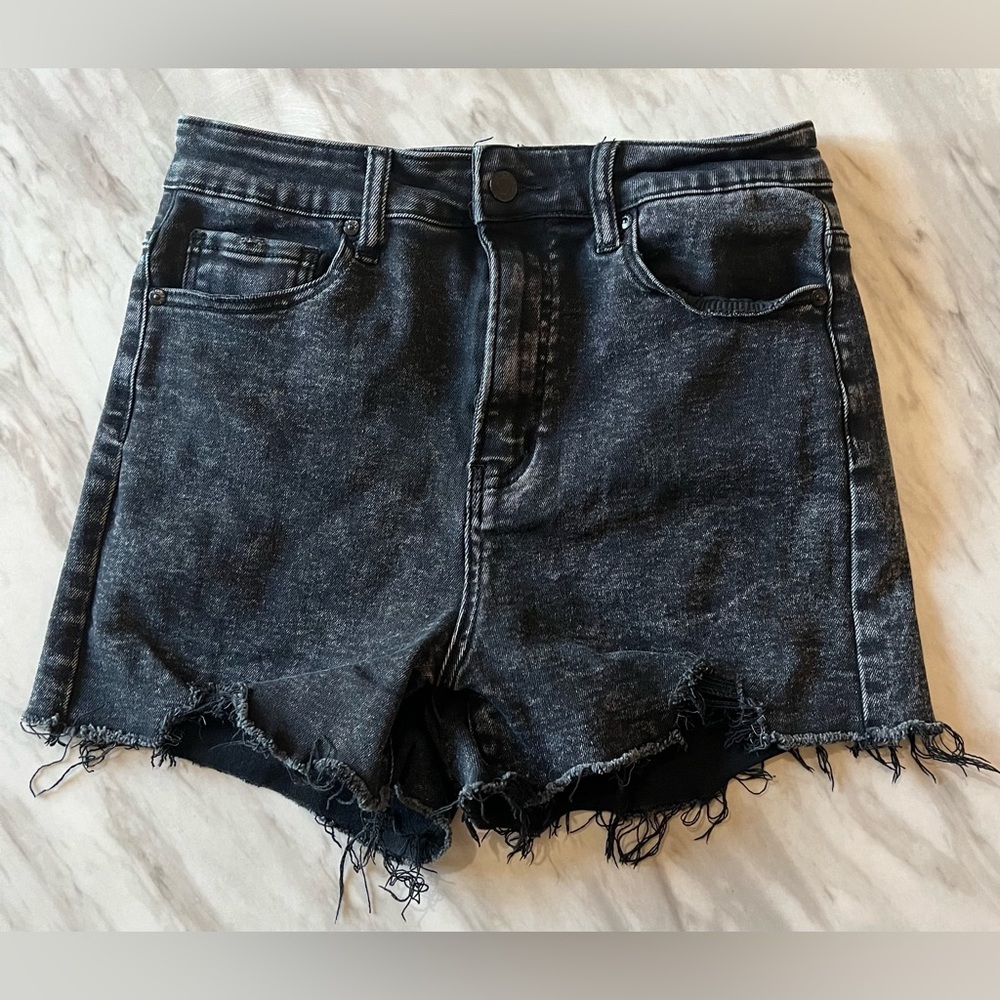 Windsor Denim, L, women’s black shorts